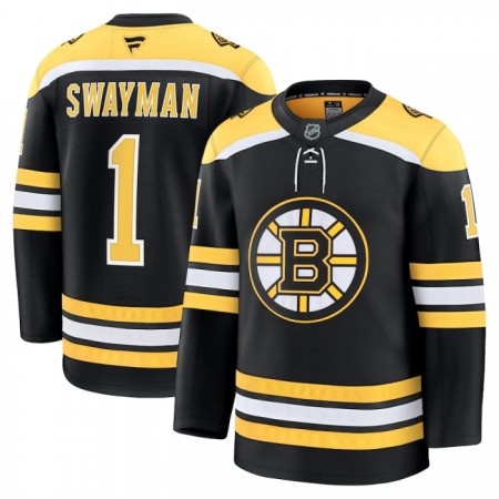 Maillot de Hockey Boston Bruins Fanatics Premium Jeremy Swayman 2024-25 Noir Domicile - Homme Maillot de Hockey Boston Bruins Fanatics Premium Jeremy Swayman 2024-25 Noir Domicile - Homme
